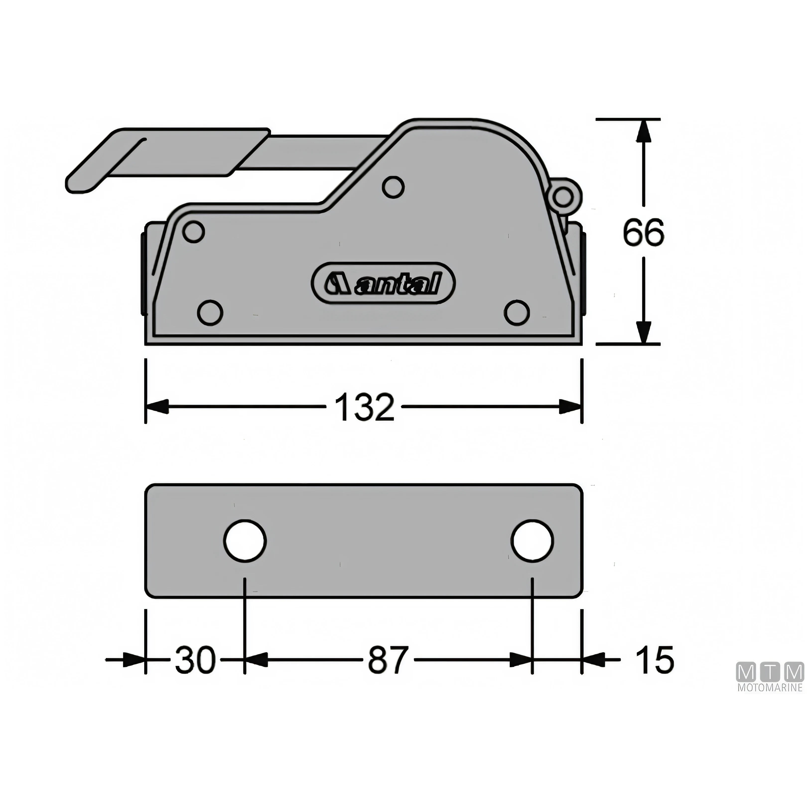 Stopper Antal V-Grip per cime — Singolo 8/12 mm