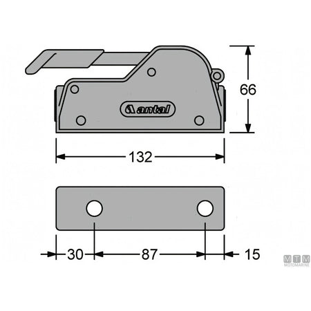 Stopper Antal V-Grip per cime — Singolo 8/12 mm