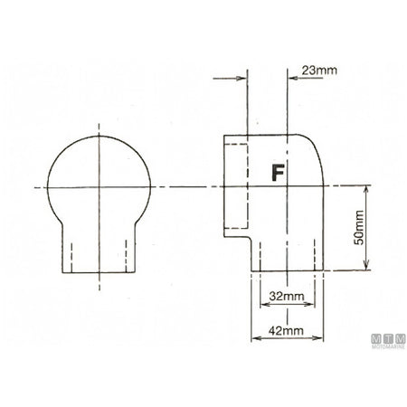 Bowman Manicotto a gomito Ø 32 mm