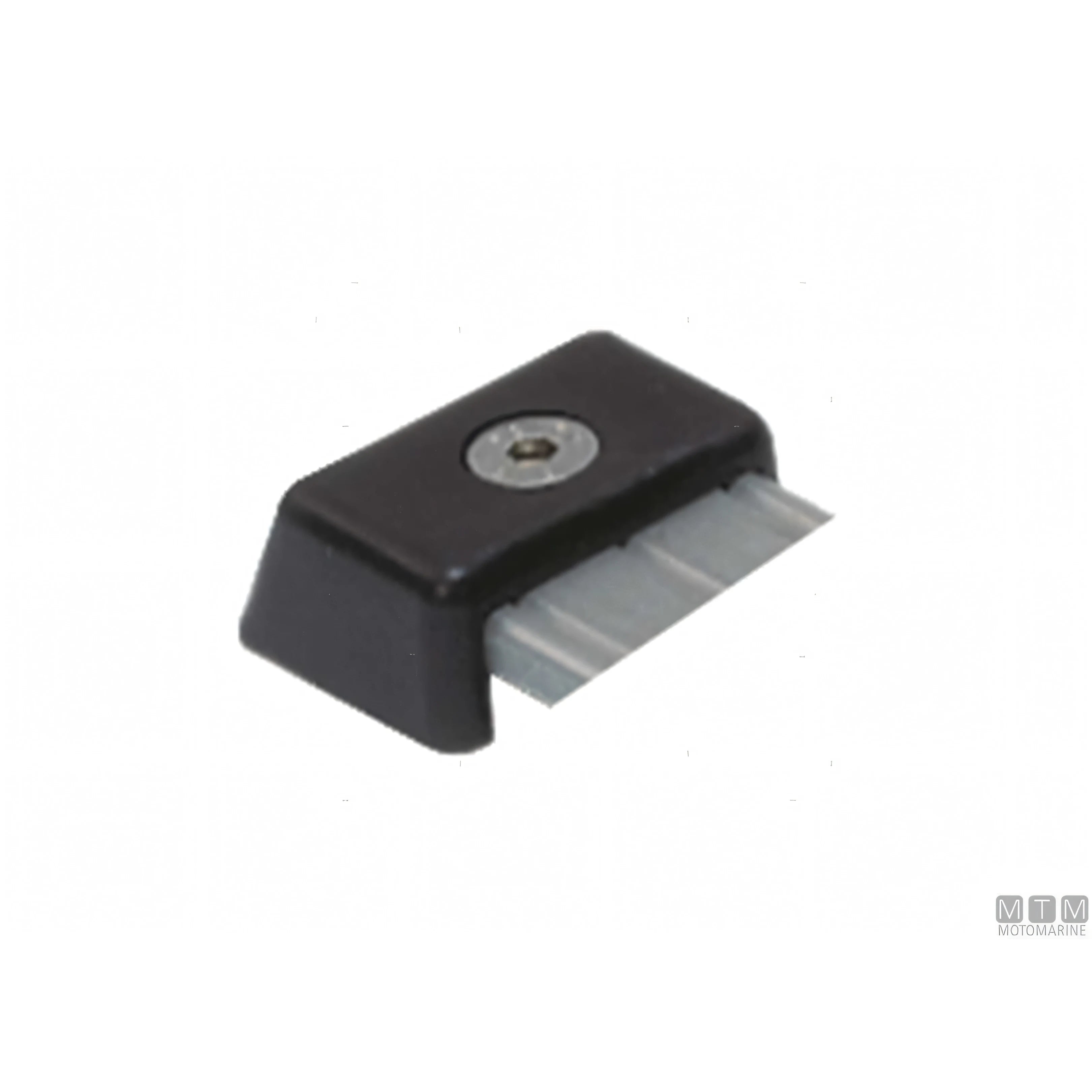 Antal carrello e rotaia genoa 40x8 mm alluminio anodizzato — Terminale rotaia