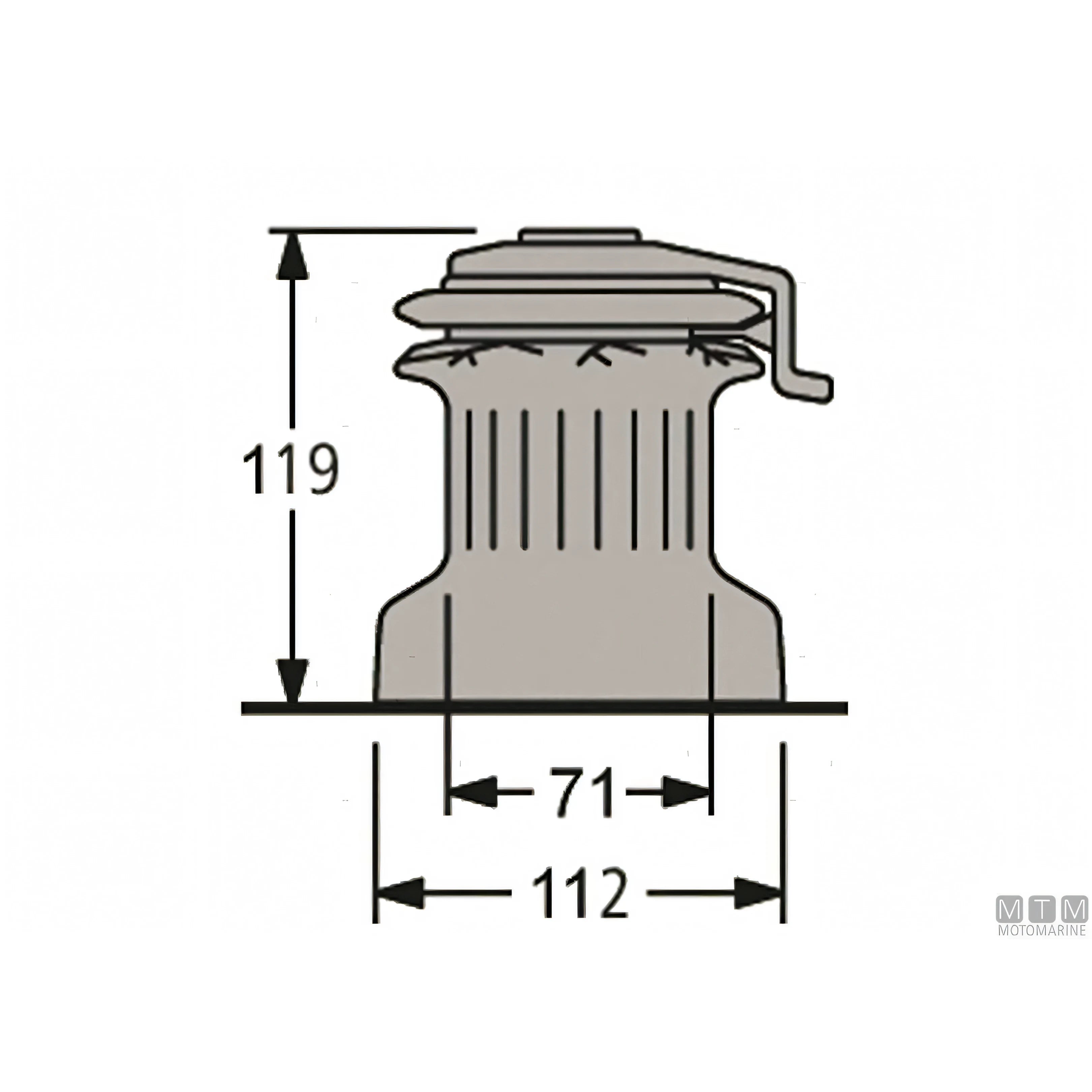 Winch Antal Self-Tailing XT — XT16.2 - Power 7/14