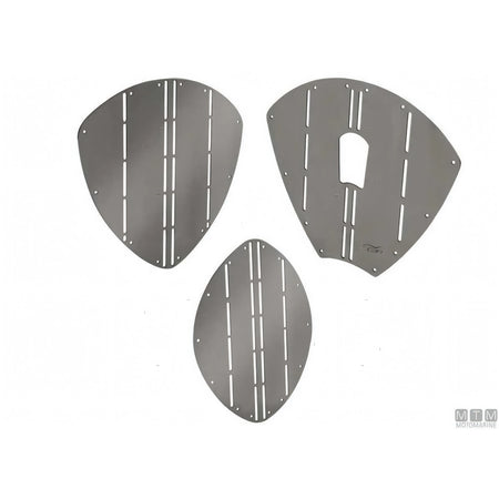 Paraprua Triangolare Sagomabile in Acciaio Inox 35 x 34,5 cm — Elittico