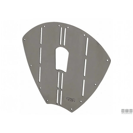 Paraprua Triangolare Sagomabile in Acciaio Inox 35 x 34,5 cm — Passa-golfare