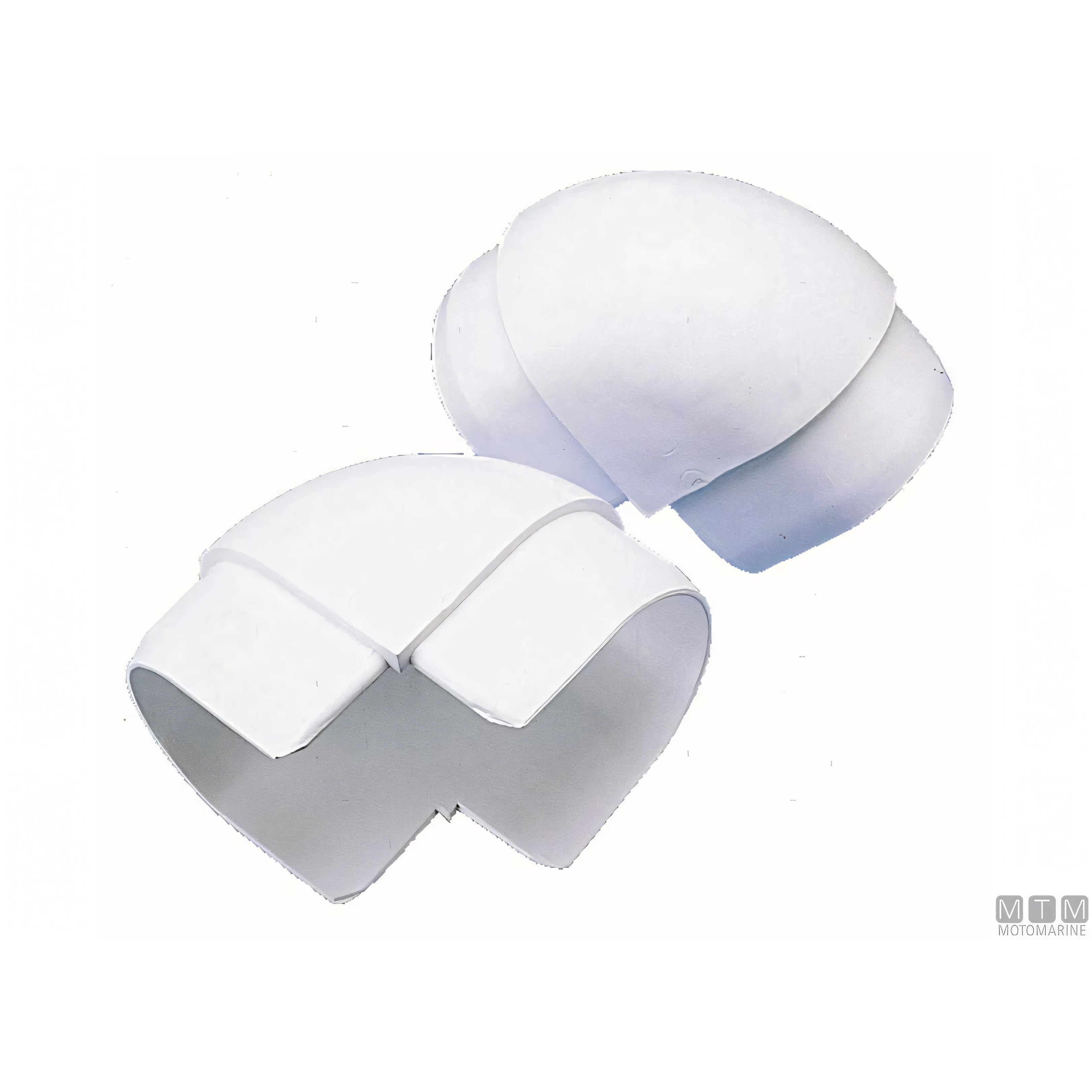 Motomarine Profilo Paracolpi Dock Edge P-Type in PVC marino — Coppia angoli