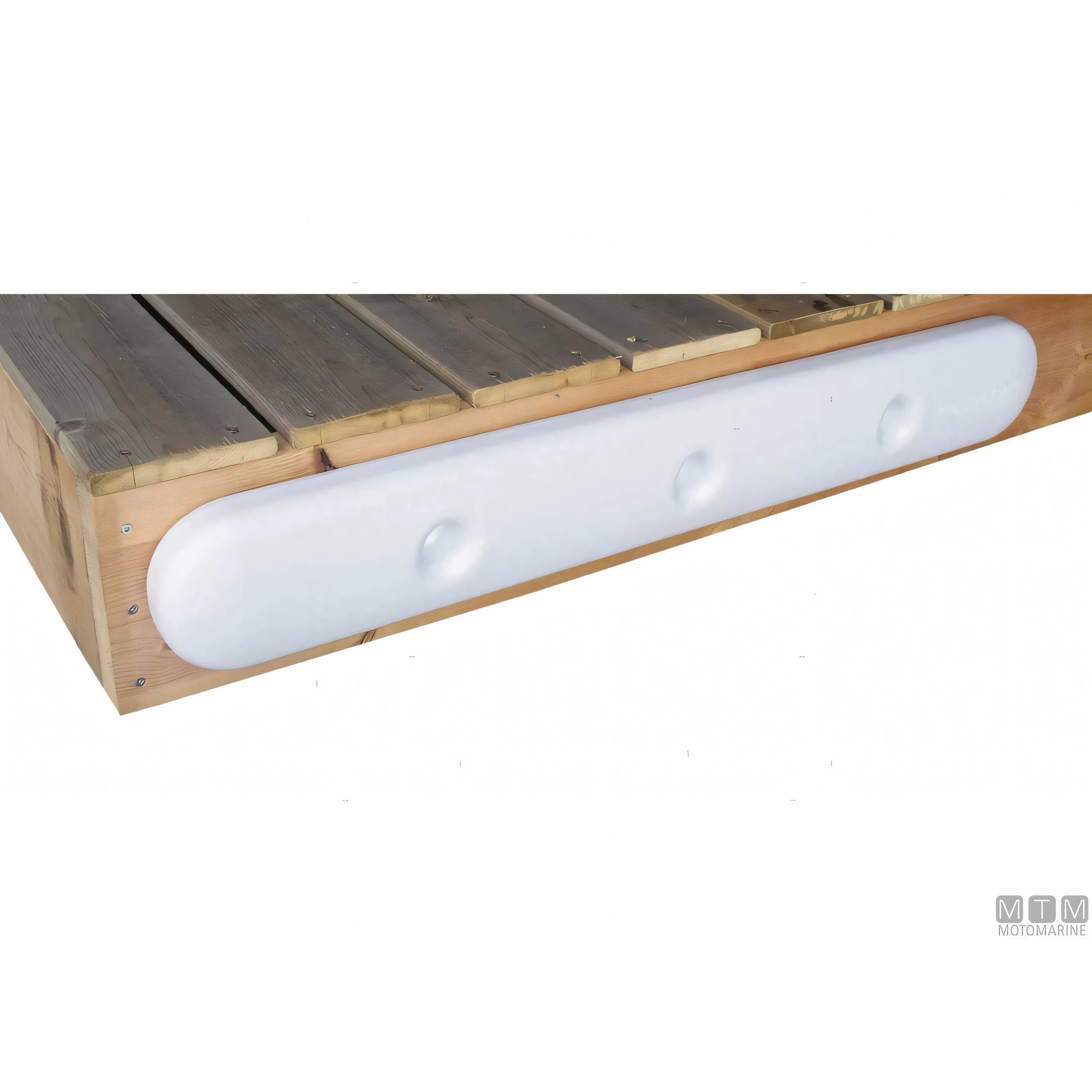 Dock Edge UltraGard piastra paracolpi in PVC marino — Bianco