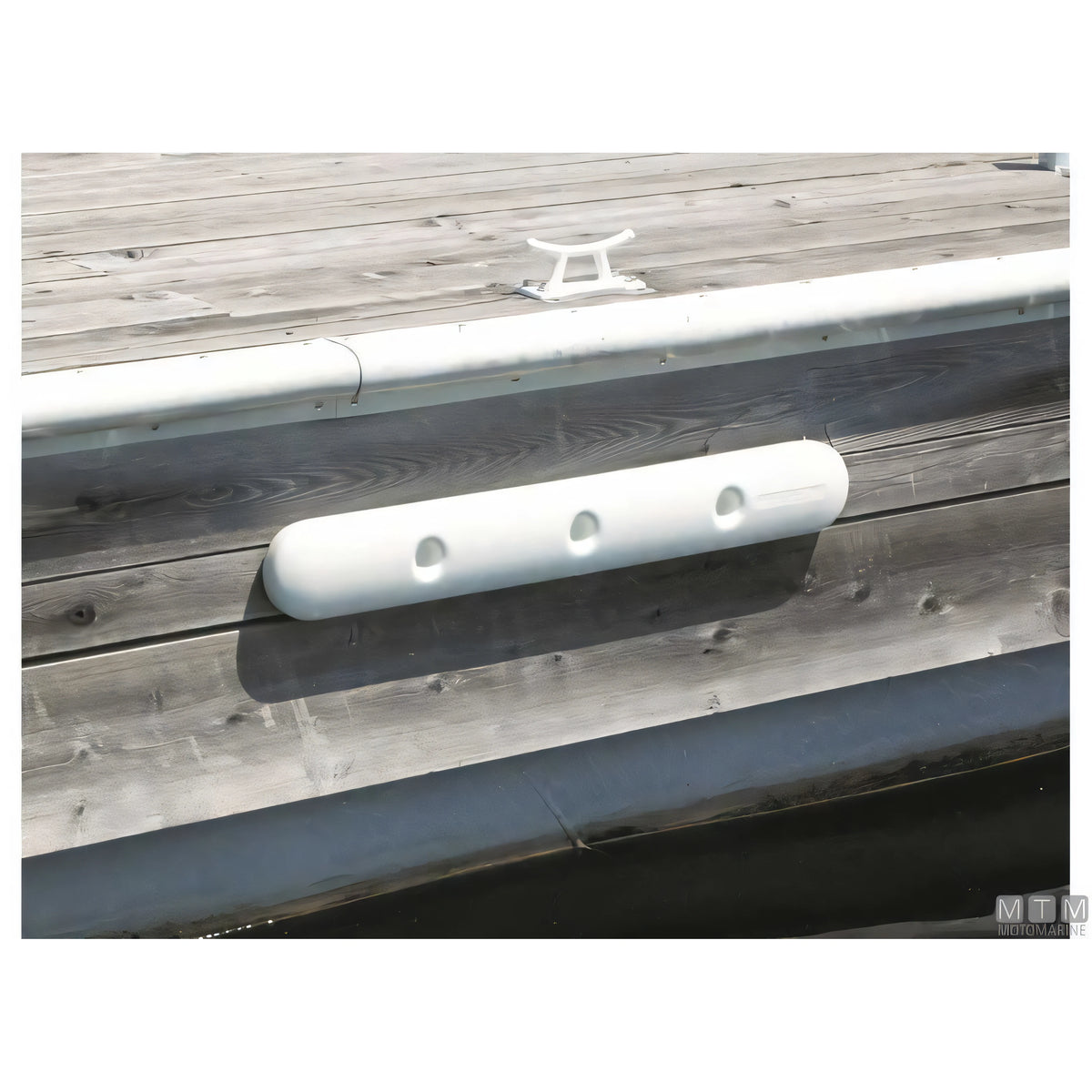 Dock Edge UltraGard piastra paracolpi in PVC marino — Bianco