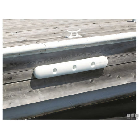 Dock Edge UltraGard piastra paracolpi in PVC marino — Bianco