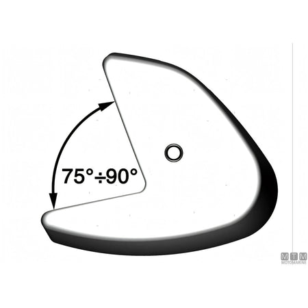 Motomarine Parapoppa Stern Safe — Bianco 66x28 cm