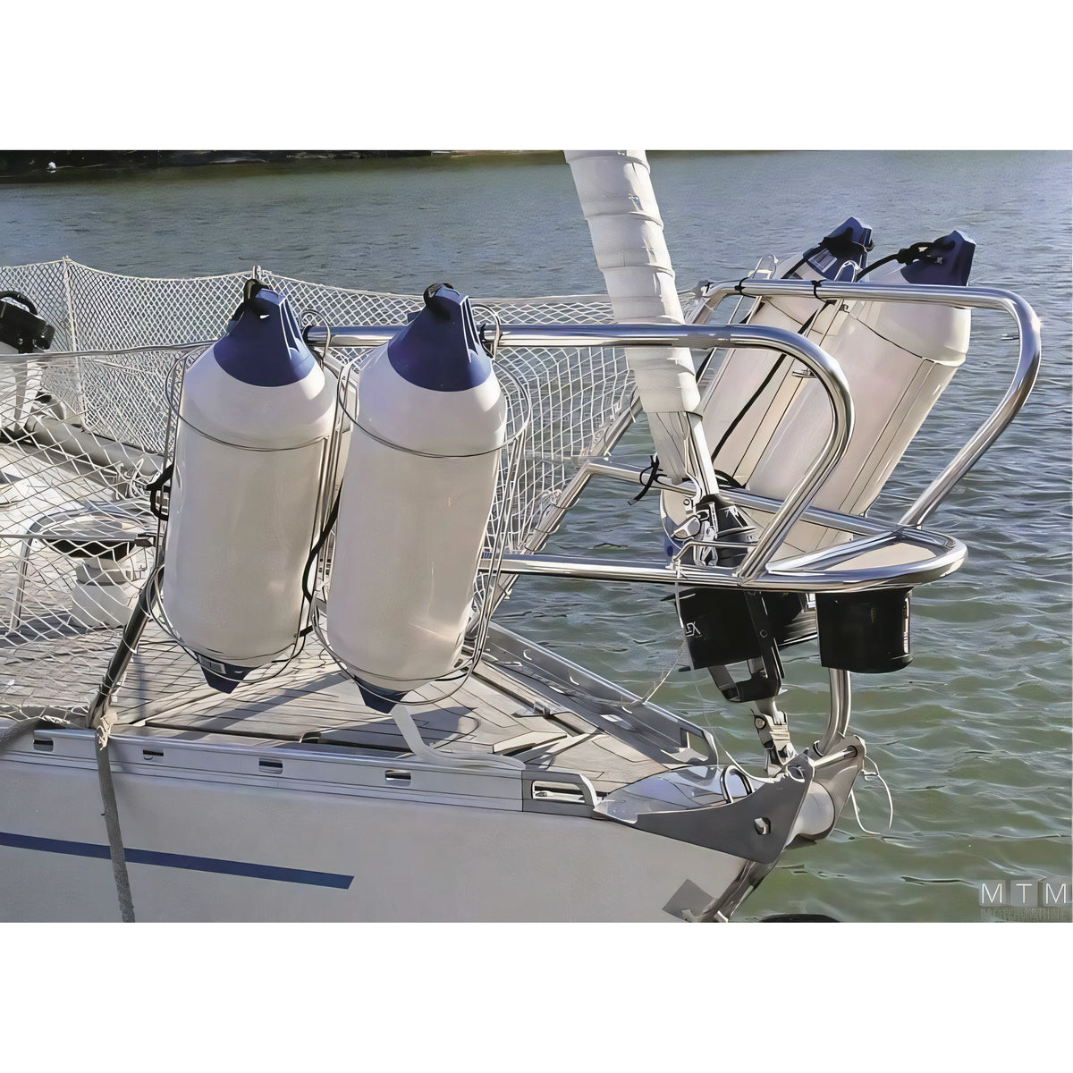 Nawa Kit Ceste Portaparabordi acciaio inox 316 — Ø 170 mm