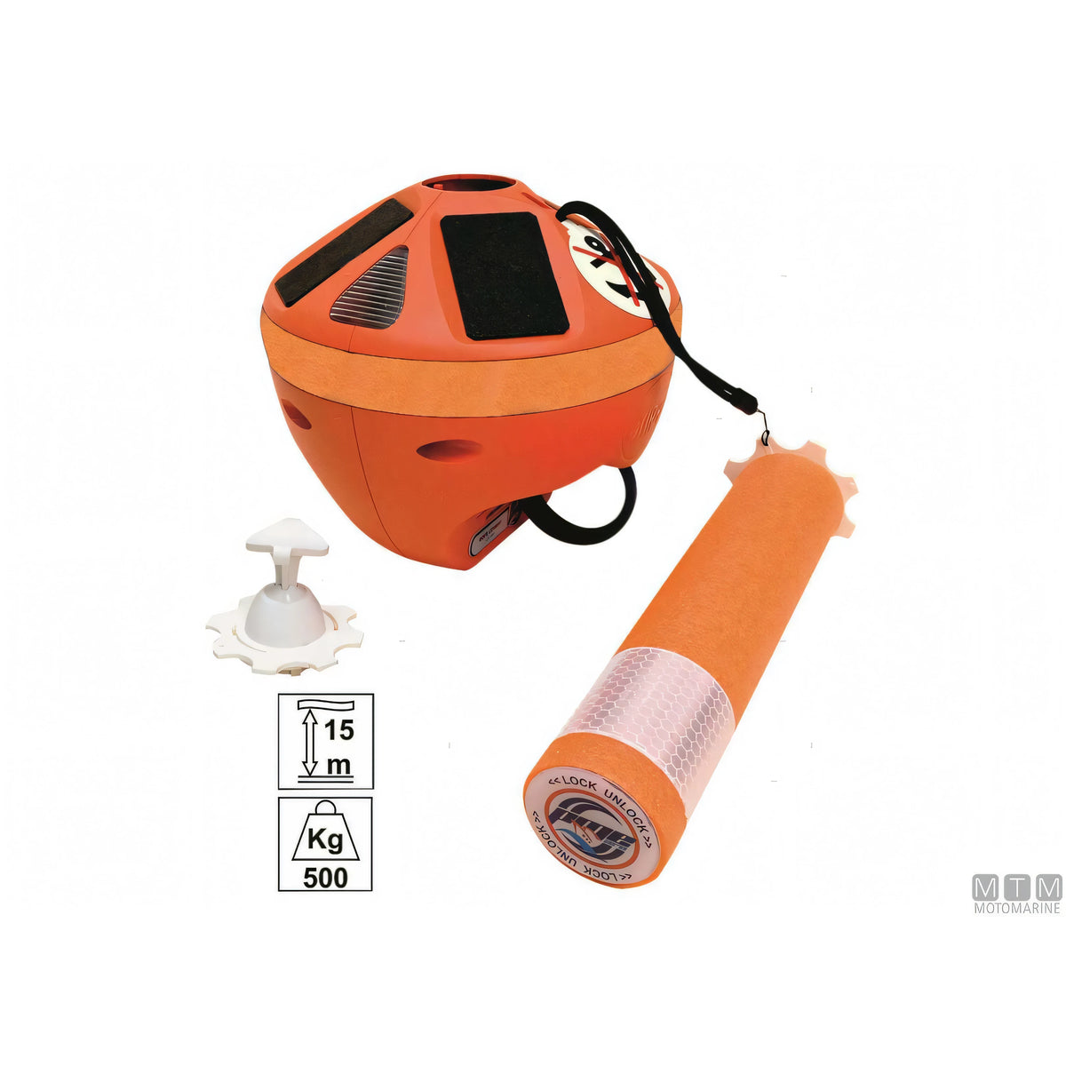 Motomarine Grippiale Segna-Ancora Grippy con cima autoavvolgente — Basic