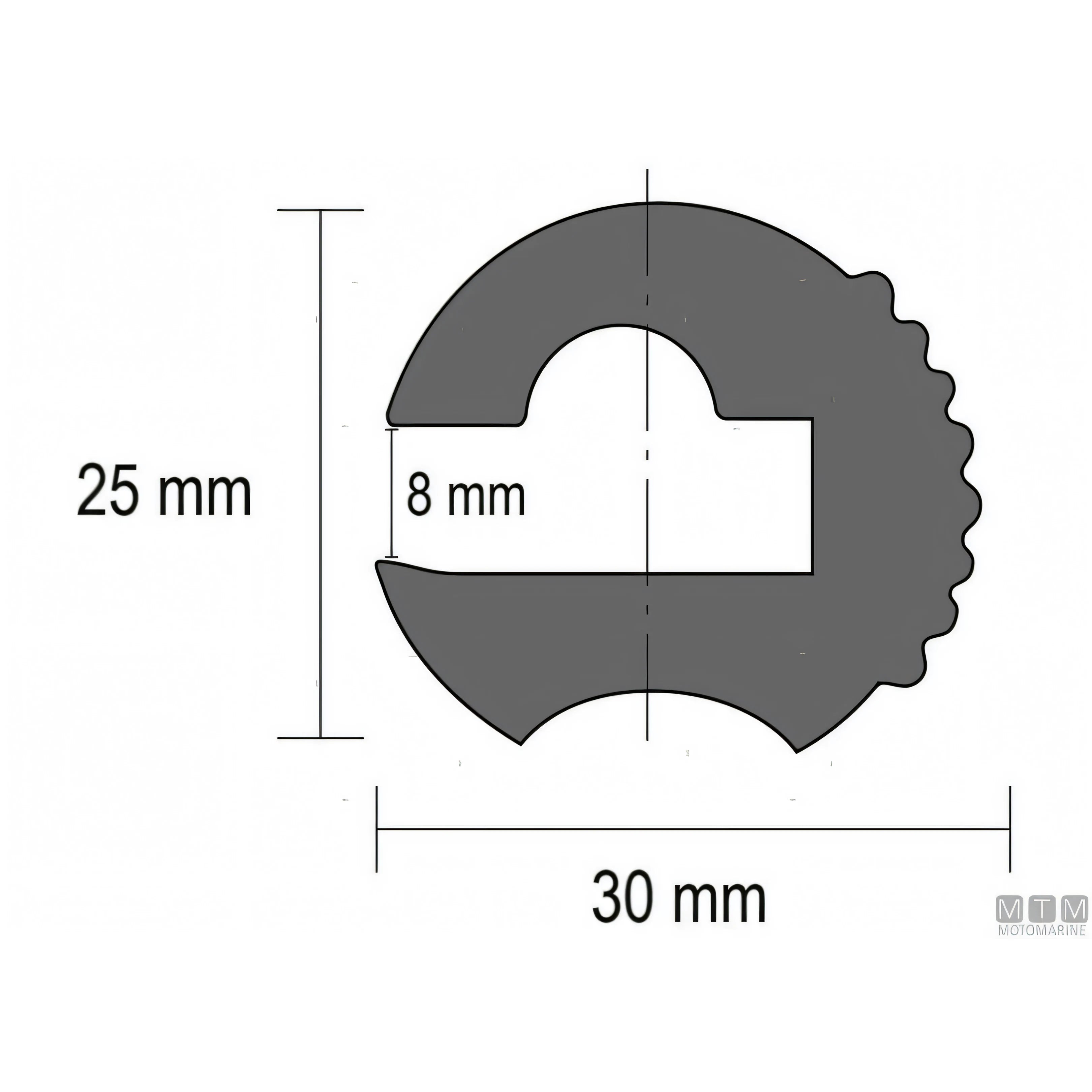 Bottazzo Profilo Parabordo ECO1 Nero (25mm) – Finitura Giunzioni a Labbro — ECO1 nero 12 metri