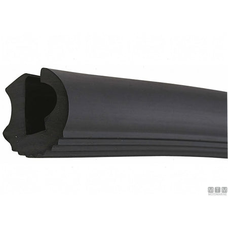 Bottazzo Profilo Parabordo ECO1 Nero (25mm) – Finitura Giunzioni a Labbro — ECO1 nero 24 metri