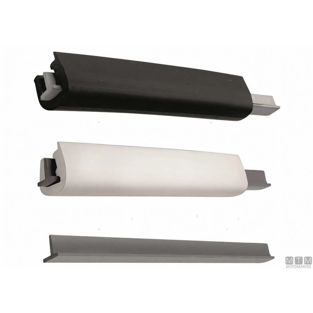 Bottazzo Profilo Parabordo T1 Nero (36mm) – Sistema Componibile in PVC — T1 Nero 12 metri