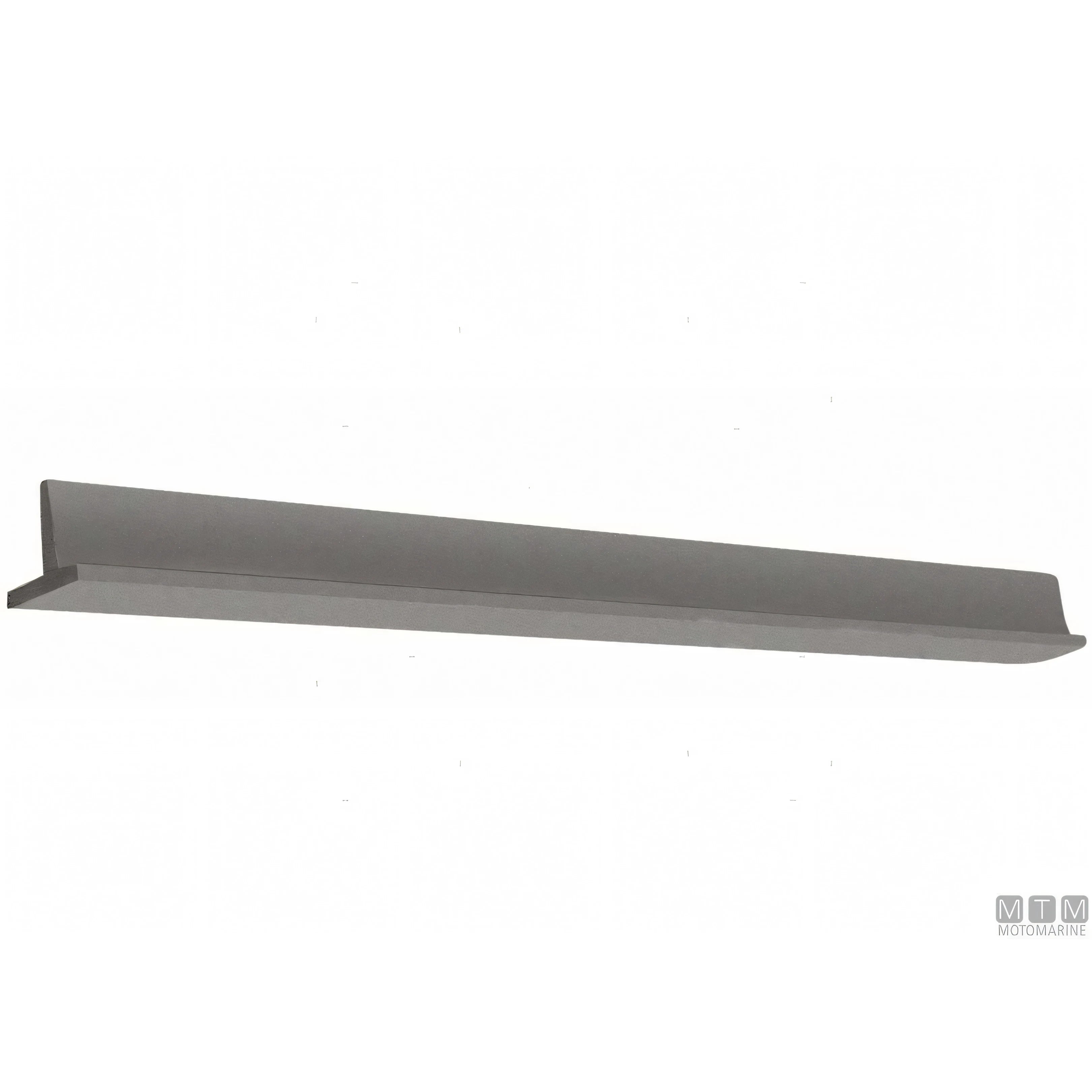 Bottazzo Profilo Parabordo a T Tipo T2 in PVC Nero H 45 mm — Supporto (barra 2 m)
