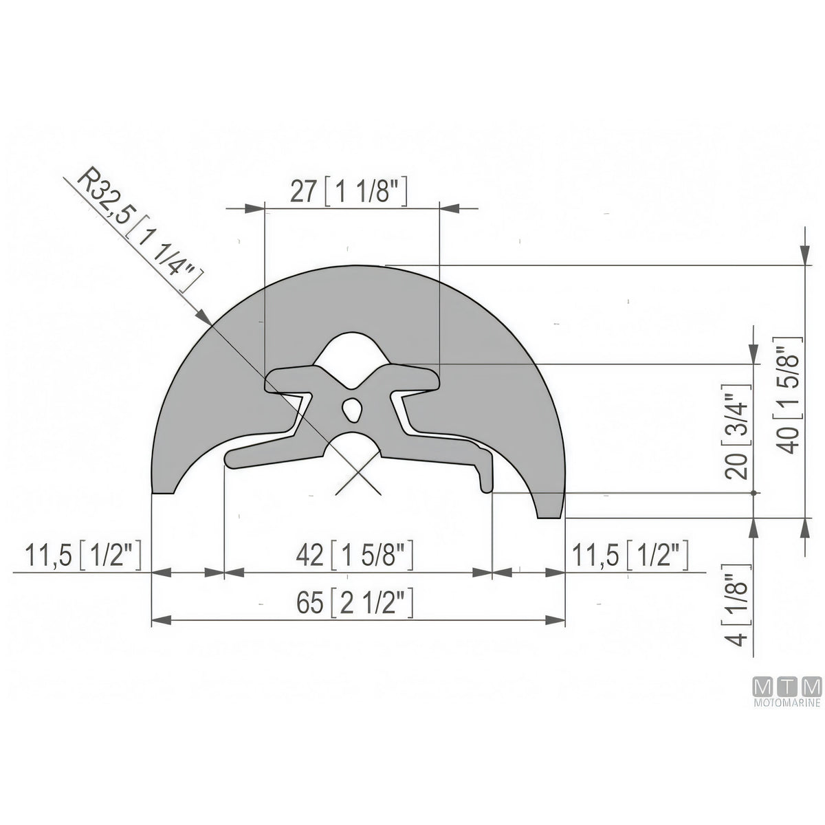 Tessilmare Bottazzo Profilo Parabordo Radial h65mm — vista 14