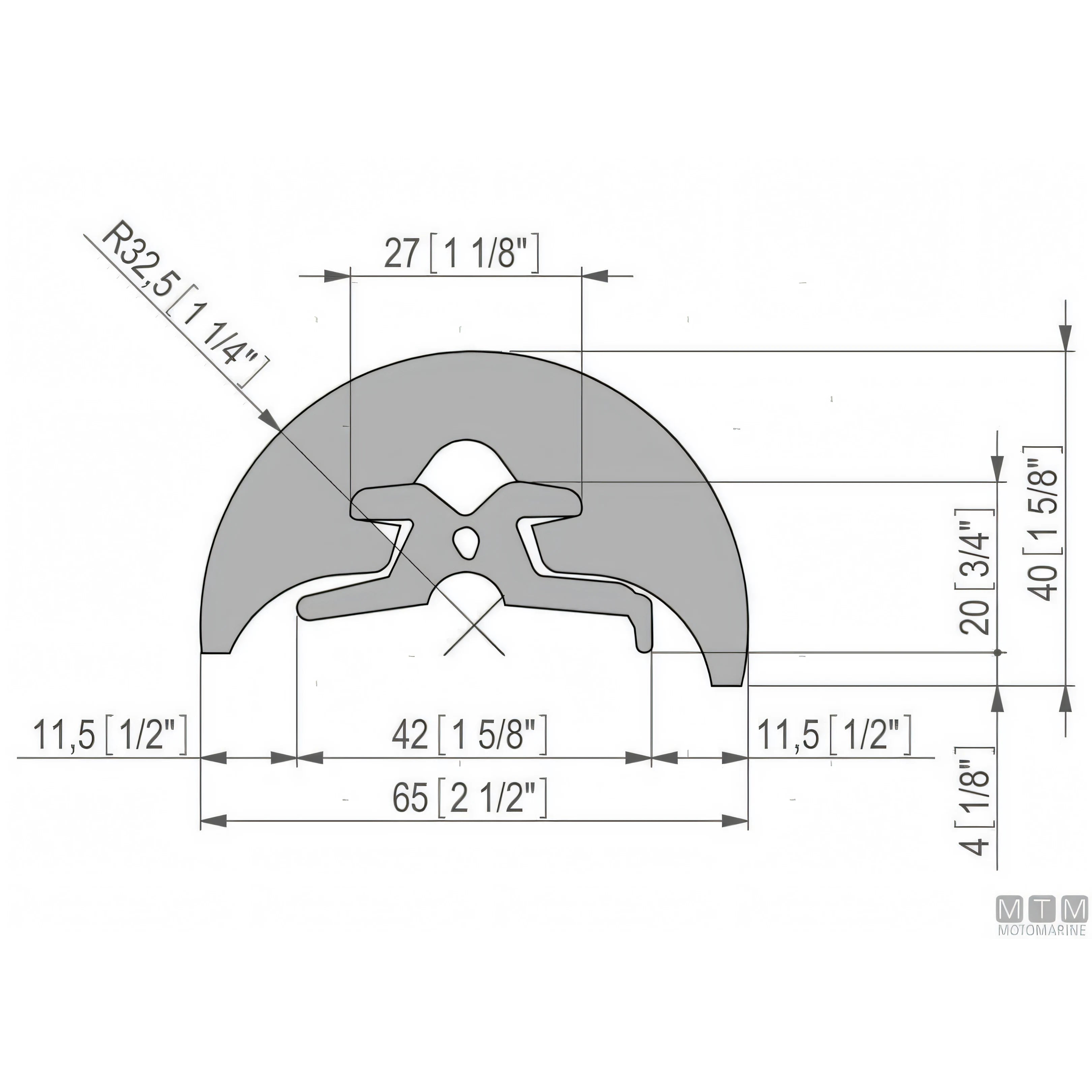 Tessilmare Bottazzo Profilo Parabordo Radial h65mm — vista 14