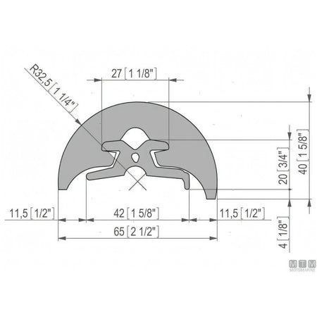 Tessilmare Bottazzo Profilo Parabordo Radial h65mm — vista 14