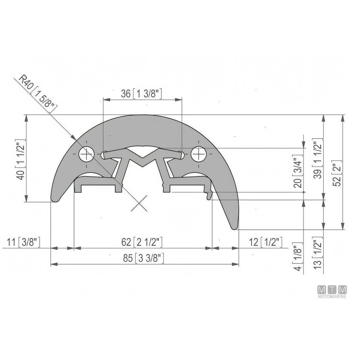 Tessilmare Bottazzo Profilo Parabordo Radial h85mm — vista 14