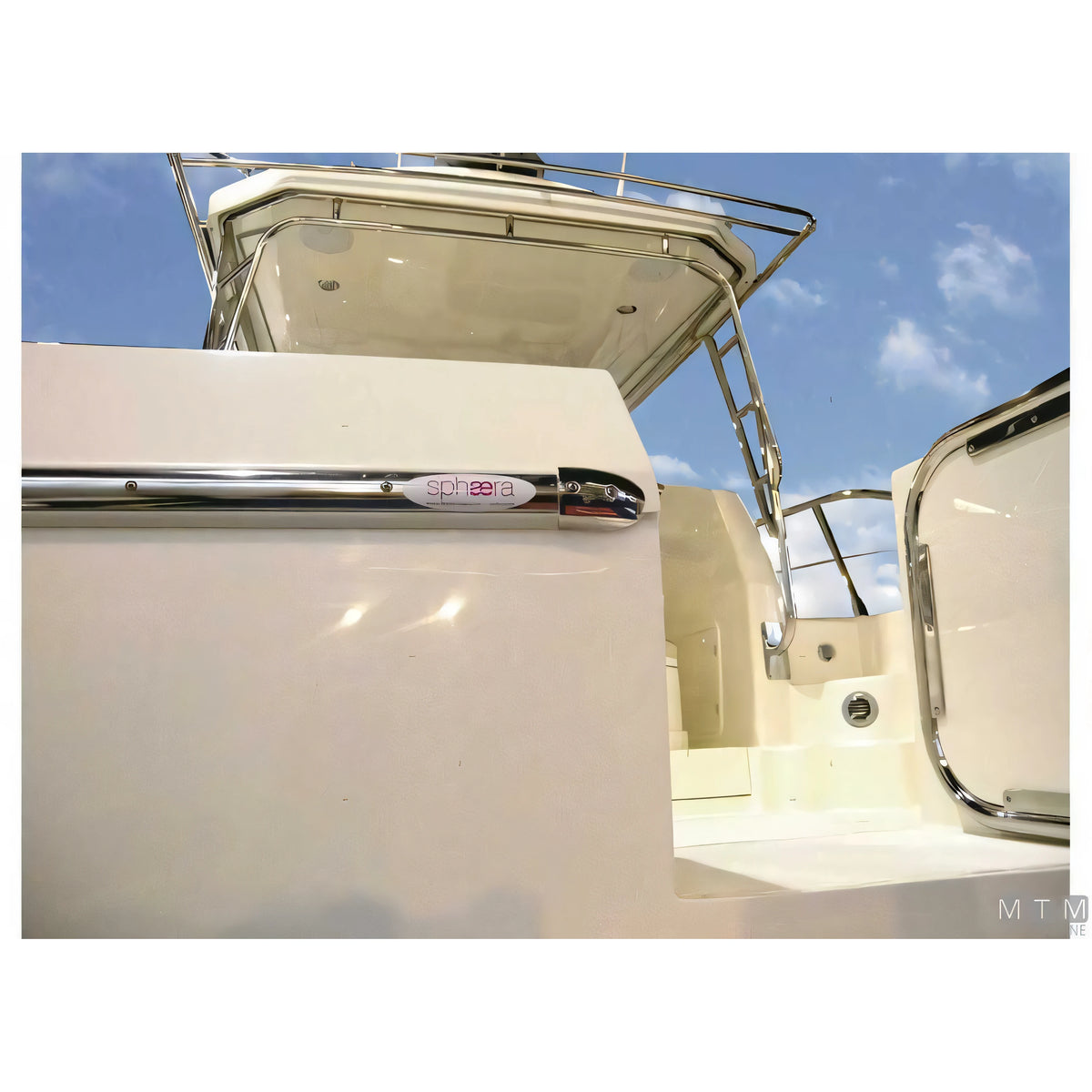 Profilo Parabordo Sphaera Tessilmare con Base in Acciaio Inox — Profilo h25mm x 3m