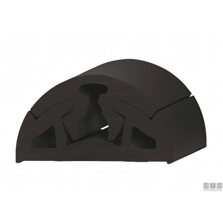 Bottazzo Profilo Parabordo Bino Tessilmare in PVC — Profilo h40mm Nero 12m