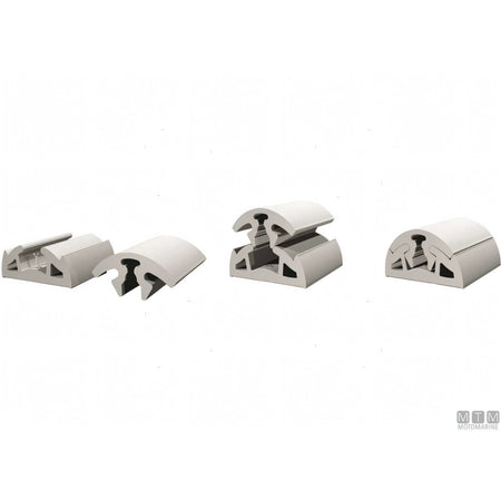 Bottazzo Profilo Parabordo Bino Tessilmare in PVC — Profilo h40mm Nero 12m