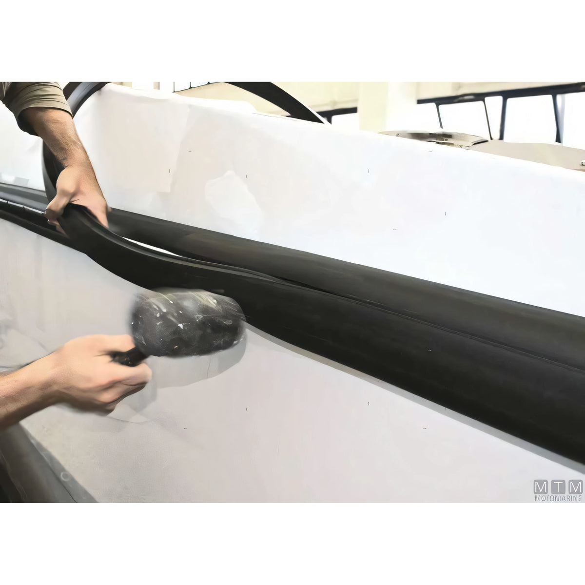 Bottazzo Profilo Parabordo Bino Tessilmare in PVC — Profilo h40mm Nero 12m