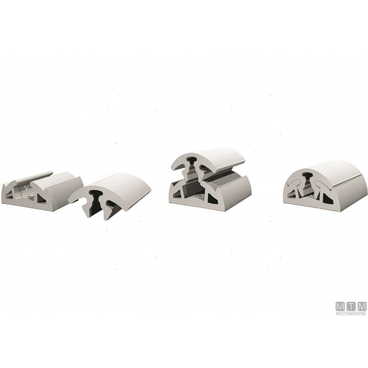 Bottazzo Profilo Parabordo Bino Tessilmare in PVC — Profilo h40mm Bianco 24m