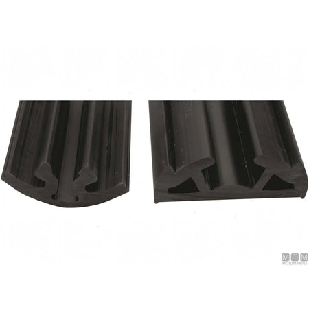 Tessilmare Bottazzo Parabordo Bino profilo PVC — Profilo h65mm Nero 12m