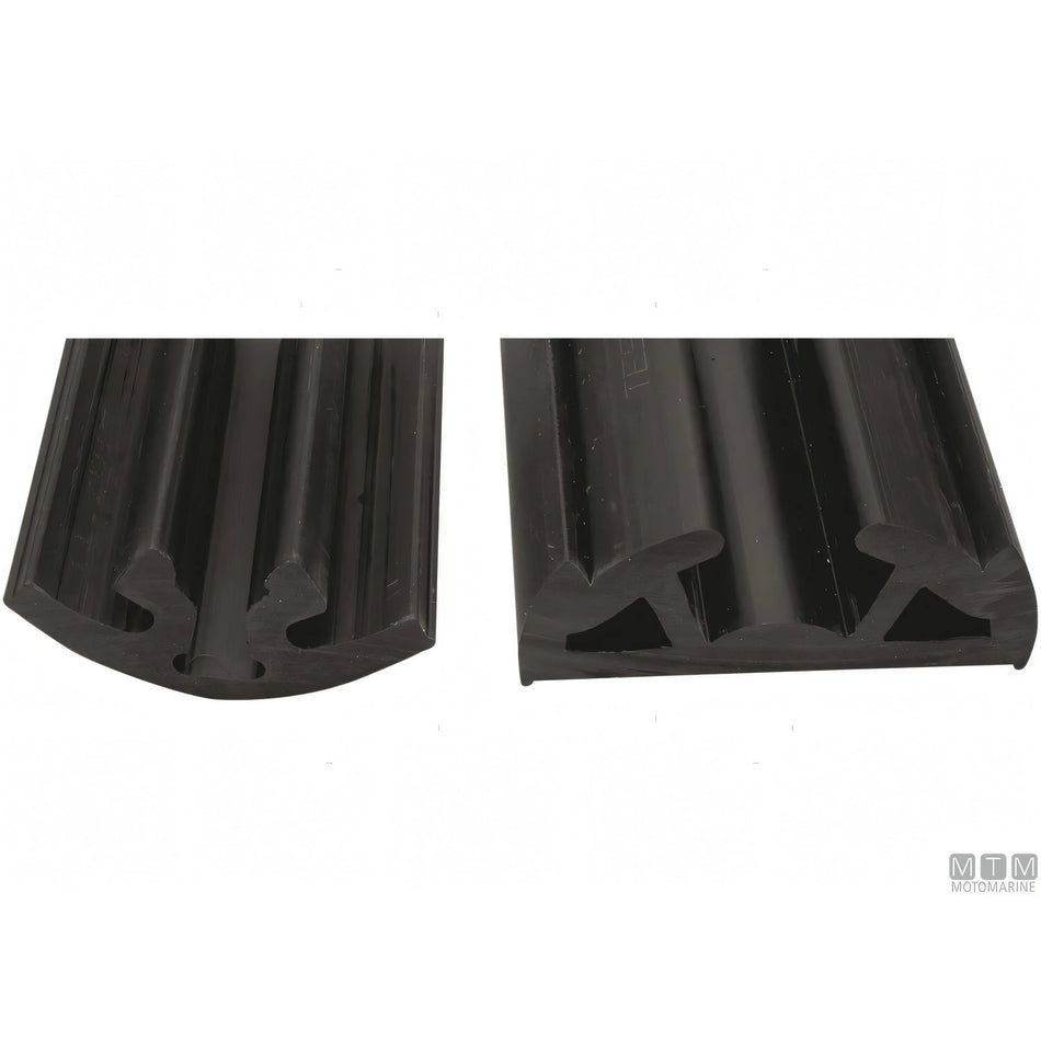 Tessilmare Bottazzo Parabordo Bino profilo PVC — Profilo h65mm Nero 12m