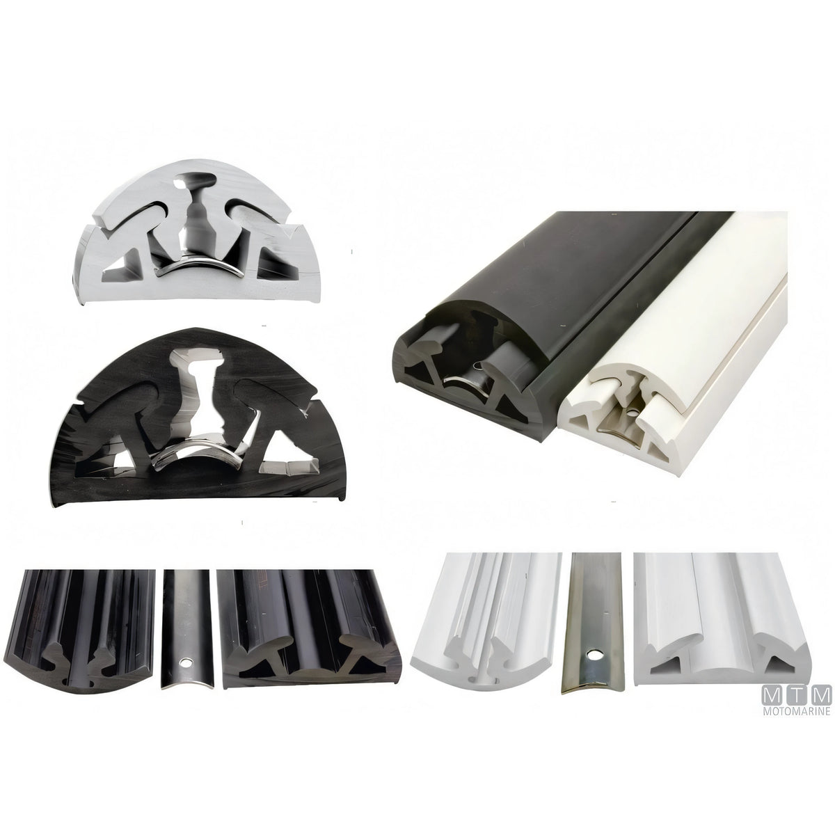 Bottazzo Profilo Parabordo Bino Tessilmare in PVC — Profilo h65mm Nero 12m