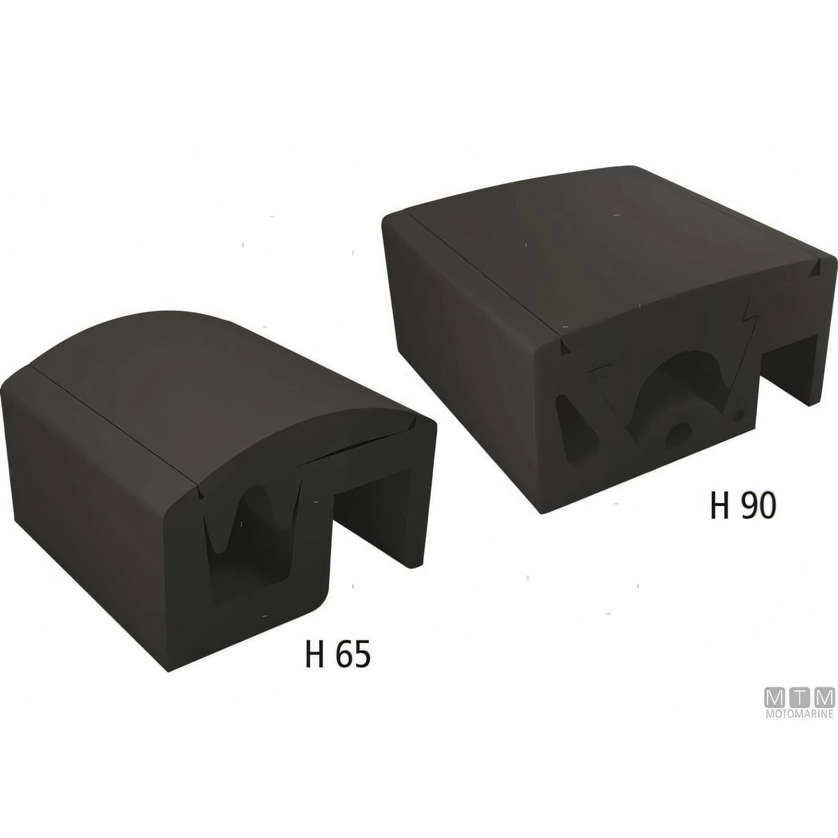 Bottazzo Profilo Parabordo QBE Tessilmare Nero in PVC — Profilo H65 - 12m