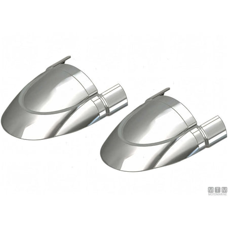 Tessilmare Profilo Parabordo Sphaera Acciaio Inox — Coppia terminali h50mm