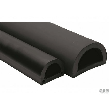 Tessilmare profilo paracolpi in PVC nero — H 60 mm