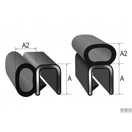 Trim-Lok guarnizione Hatch Seal EPDM PVC alluminio — vista 2