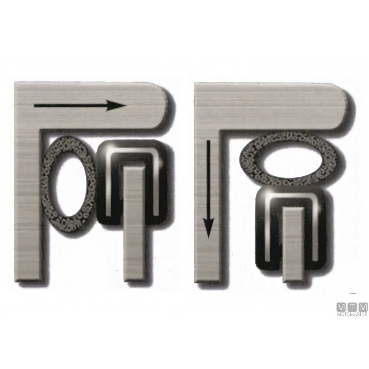Trim-Lok guarnizione Hatch Seal EPDM PVC alluminio — vista 3