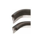 Guarnizione parabordo Trim-Lok Hatch Seal laterale nera in gomma con clip metallica, sezione tubolare | Onautica