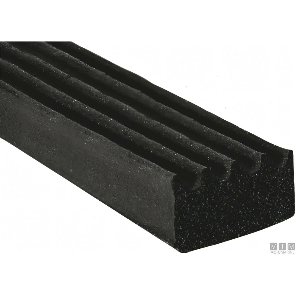 Trim-Lok guarnizione Ribbed Rubber gomma EPDM adesiva