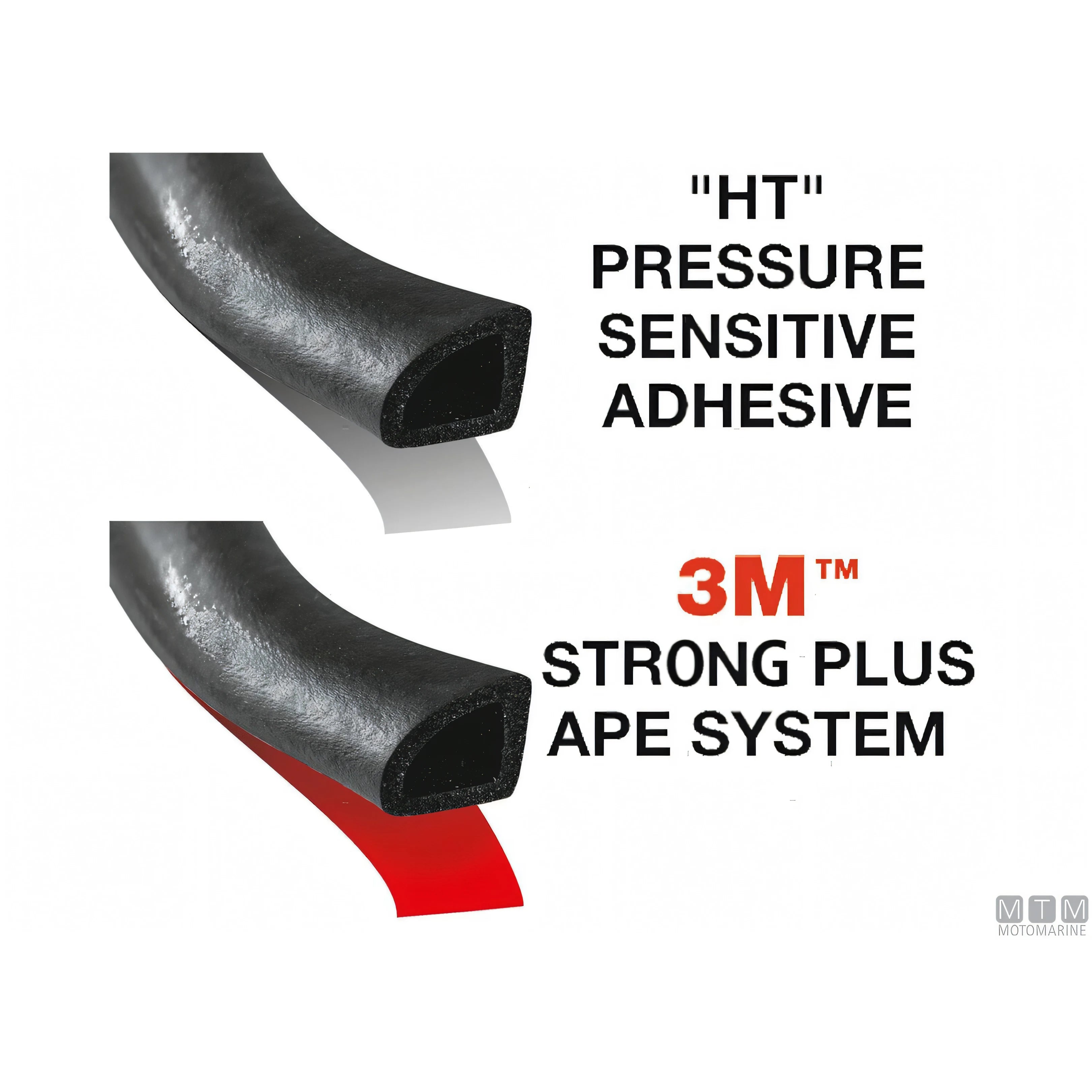 Guarnizione Trim-Lok Delta Rubber adesiva in gomma EPDM nera — HT 15 m