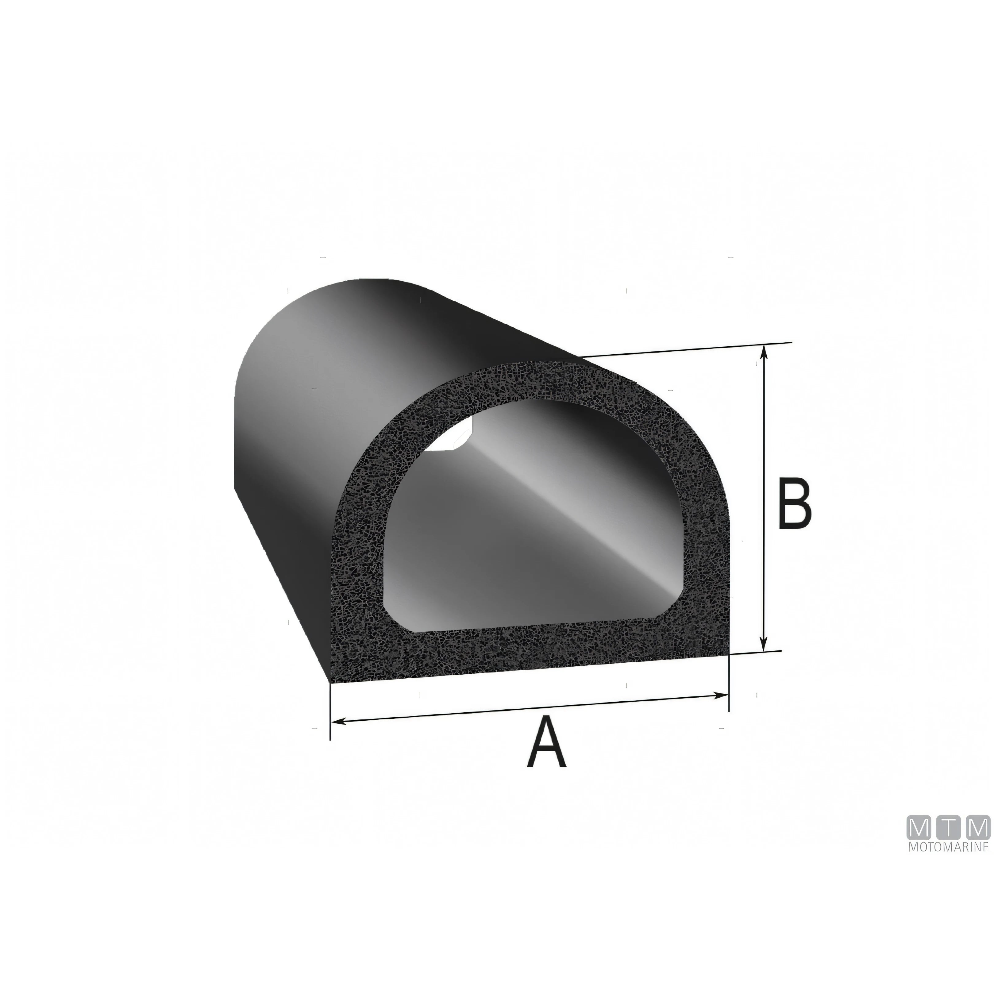 Guarnizione Trim-Lok DD Rubber adesiva in gomma EPDM — vista 8