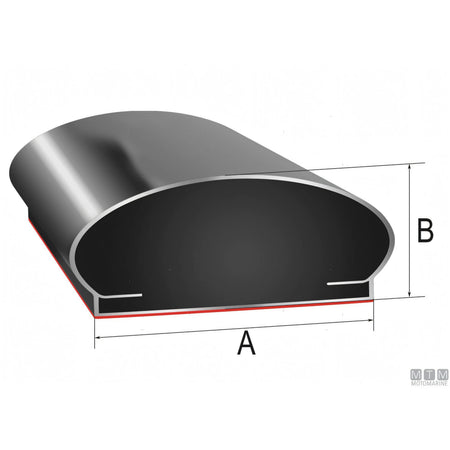 Trim-Lok profilo Redi-Stik autoadesivo in PVC — 8 mm — Bobina 15 m