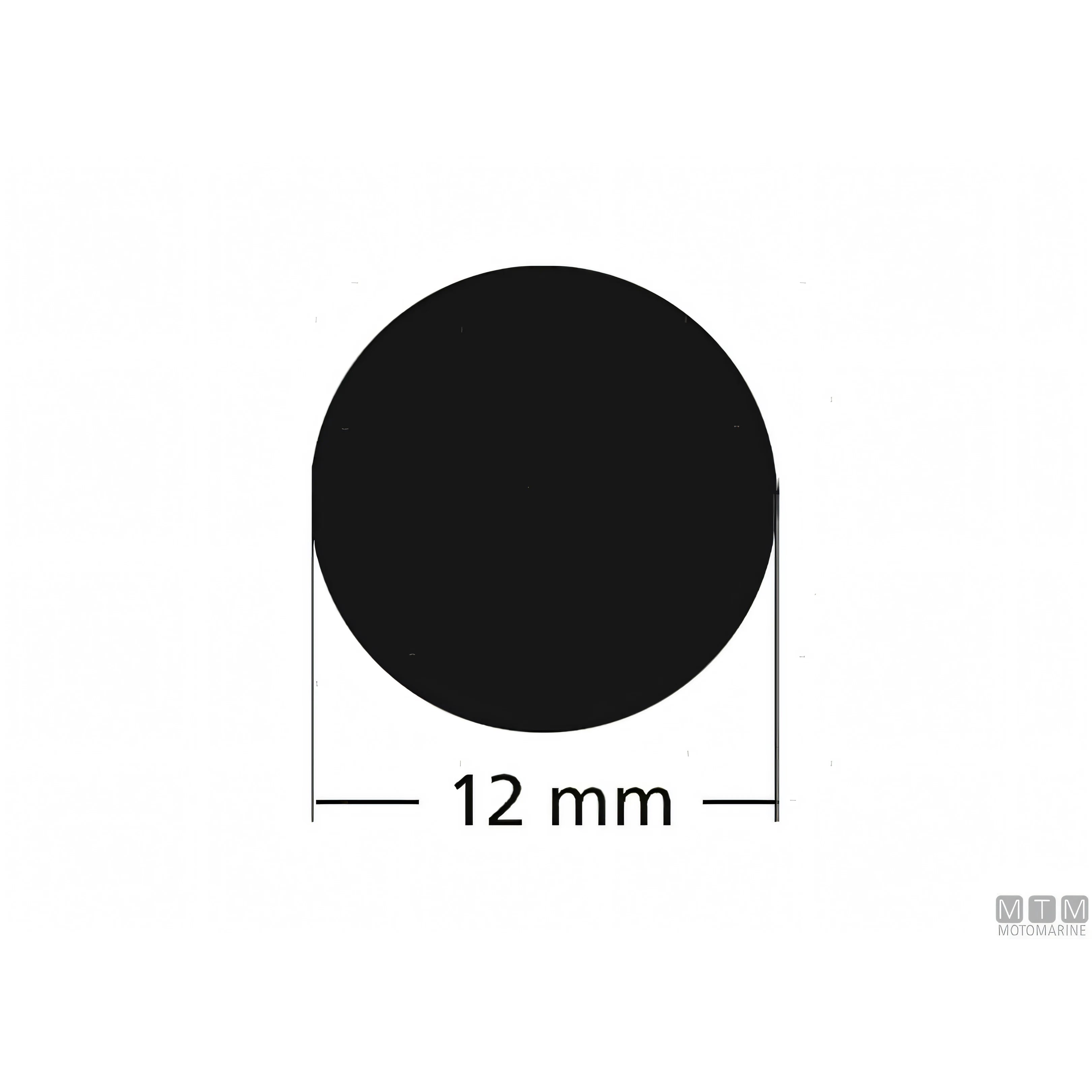 Motomarine ricambio osteriggio Jim Black in materiale plastico e acciaio inox — Kit guarnizione 12x12 mm