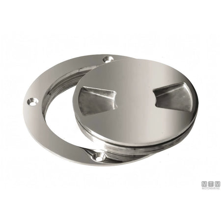 Motomarine tappo ispezione acciaio inox 316 — ø 147 mm