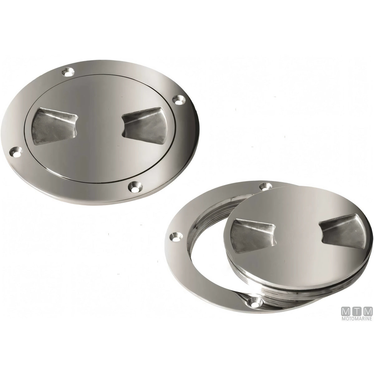 Motomarine tappo ispezione acciaio inox 316 — ø 147 mm