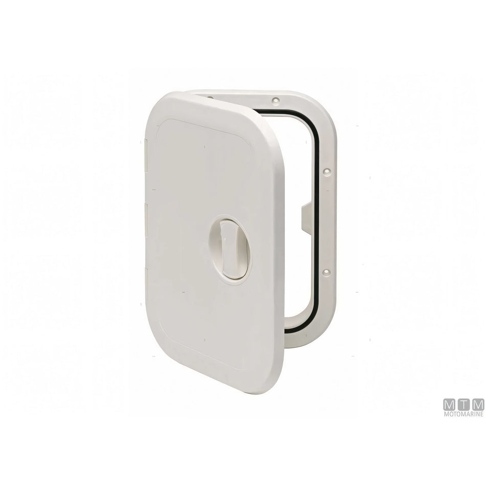 Sportello calpestabile Can SB in ABS bianco e grigio 270x373 mm — Bianco