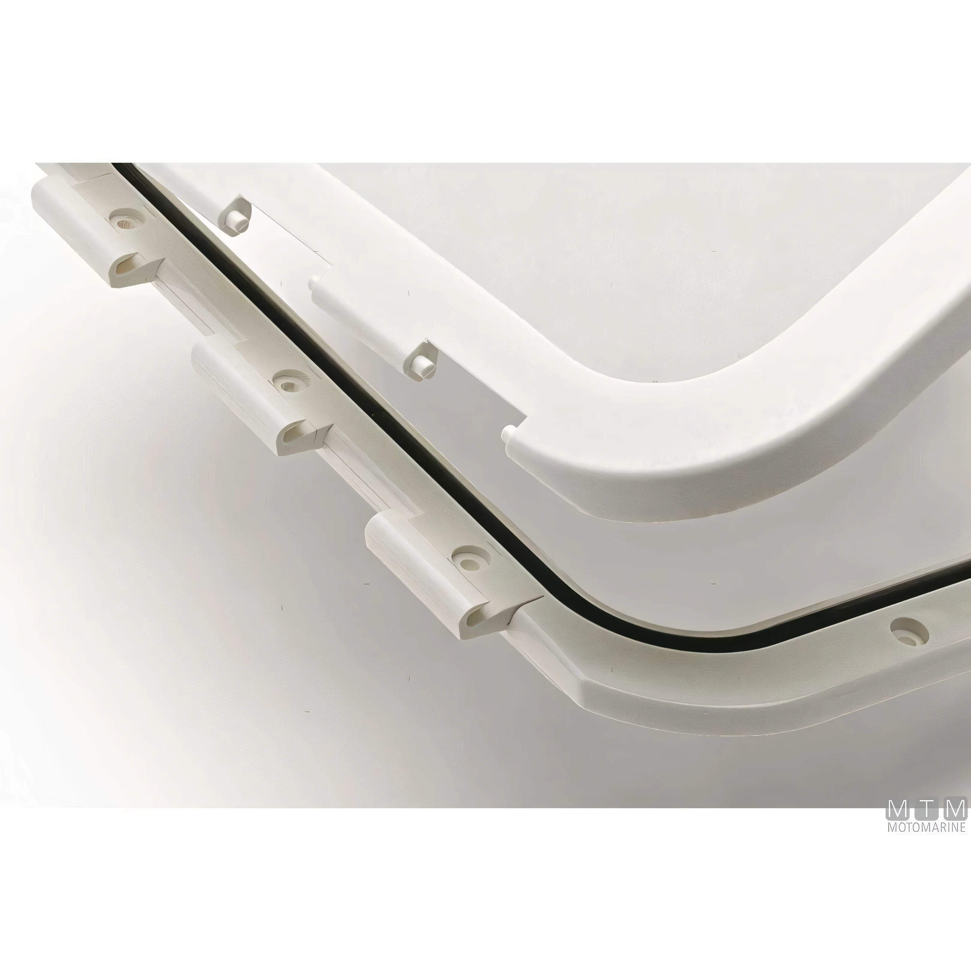 Can SB sportello in ABS bianco con box batteria long — 357x606mm