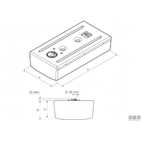 Can SB serbatoio carburante fisso OEM2 in polietilene reticolato — 210 L