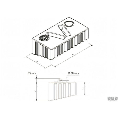 Serbatoio carburante Can SB Lima in polietilene reticolato — 270 L