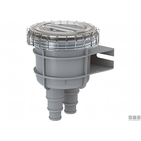 Filtro acqua di mare SeaStrainer con coperchio trasparente e staffa laterale, attacchi 1"-1"1/4-1"1/2