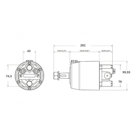 Timoneria idraulica Mavi Mare GF150BRT