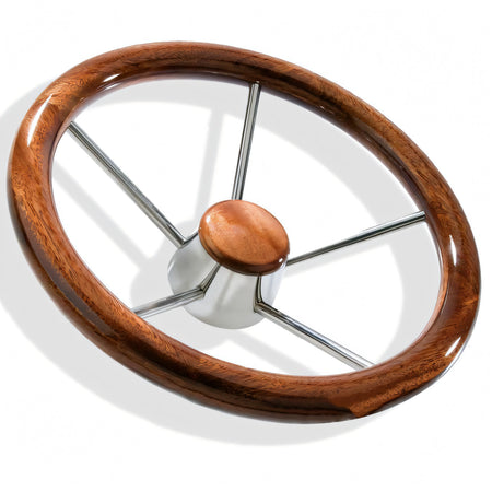 Volante Savoretti teak e acciaio inox
